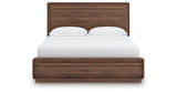 Fortlorn Walnut Brown California King Panel Bed from Ashley Furniture - Luna Furniture