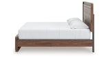 Fortlorn Walnut Brown King Panel Bed from Ashley Furniture - Luna Furniture