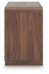 Fortlorn Walnut Brown King Panel Bed, Dresser, Mirror and Nightstand from Ashley - Luna Furniture
