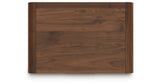 Fortlorn Walnut King Panel Bed, Dresser and 2 Nightstands from Ashley - Luna Furniture