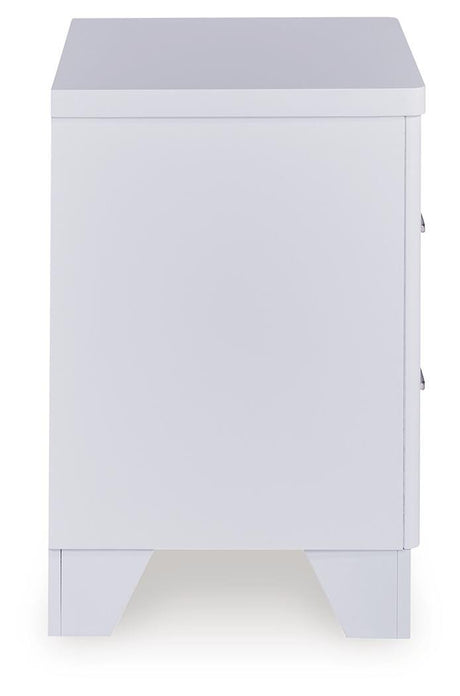 Jarlee White King Panel Bed, Dresser, Mirror and Nightstand from Ashley Furniture - Luna Furniture