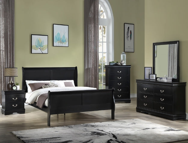 Louis Philip Black Dresser from Crown Mark - Luna Furniture