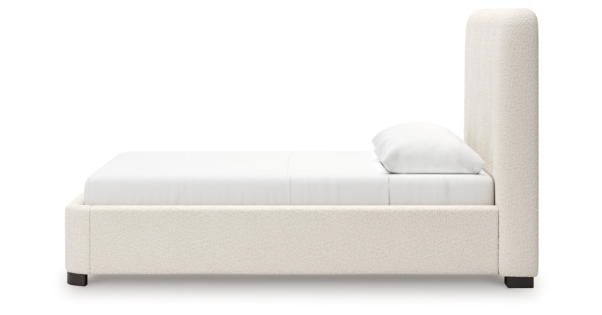 Brintstreet Beige Queen Upholstered Bed from Ashley - Luna Furniture