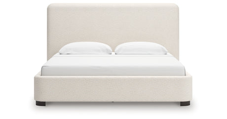 Brintstreet Beige King Upholstered Bed from Ashley - Luna Furniture