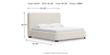 Brintstreet Beige King Upholstered Bed from Ashley - Luna Furniture