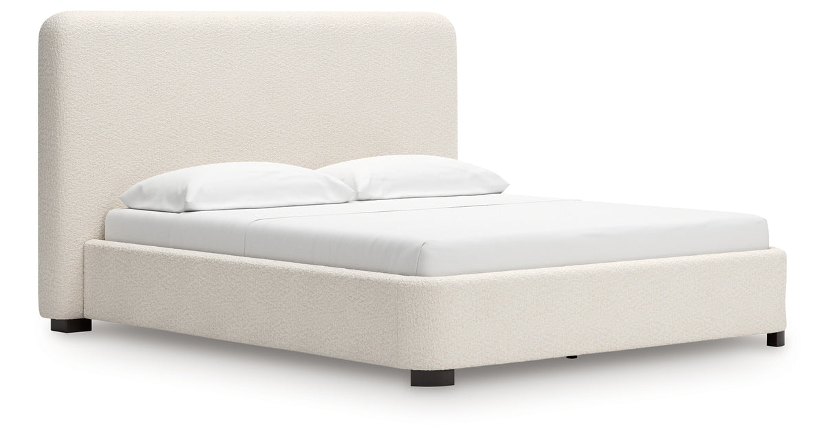Brintstreet Beige California King Upholstered Bed from Ashley - Luna Furniture