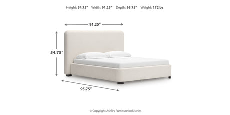 Brintstreet Beige California King Upholstered Bed from Ashley Furniture - Luna Furniture