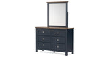 Landocken Brown/Blue Dresser and Mirror from Ashley Furniture - Luna Furniture