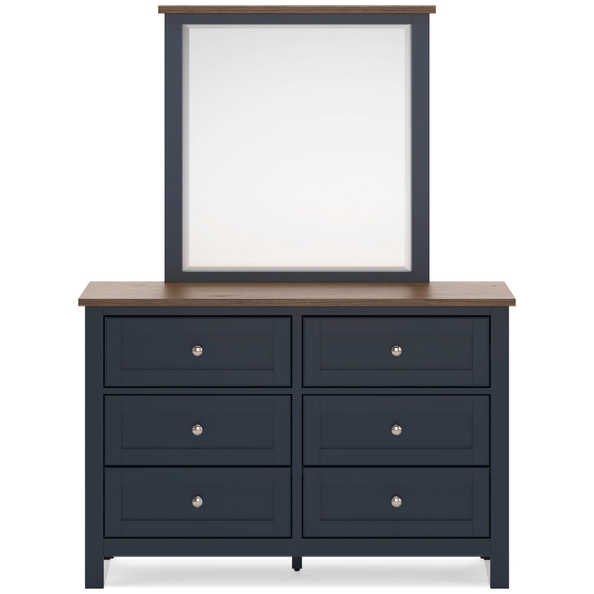 Landocken Brown/Blue Queen Panel Bedroom Set from Ashley - Luna Furniture