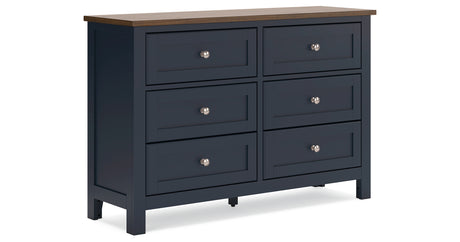 Landocken Brown/Blue Dresser from Ashley - Luna Furniture
