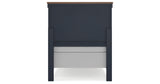 Landocken Twin Panel Headboard with Dresser in Brown/Blue from Ashley - Luna Furniture