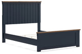 Landocken Brown/Blue Full Panel Bed from Ashley - Luna Furniture