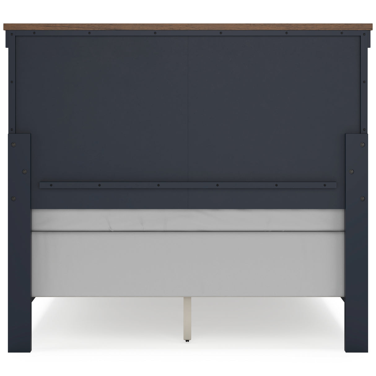 Landocken Full Panel Headboard with 2 Nightstands in Brown/Blue from Ashley - Luna Furniture