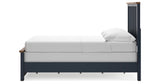 Landocken Brown/Blue Full Panel Bed from Ashley Furniture - Luna Furniture