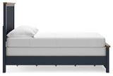 Landocken Brown/Blue Full Panel Bed from Ashley - Luna Furniture