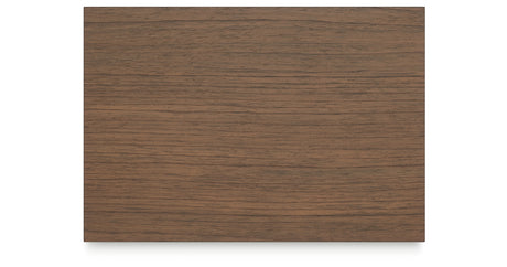 Landocken Twin Panel Headboard with Mirrored Dresser and 2 Nightstands in Brown/Blue from Ashley - Luna Furniture