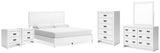 Binterglen King Panel Bed, Dresser, Chest and 2 Nightstands from Ashley - Luna Furniture