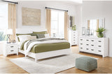 Binterglen White California King Panel Bed from Ashley - Luna Furniture
