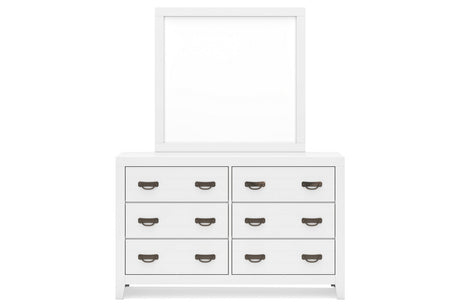 Binterglen White Dresser and Mirror from Ashley - Luna Furniture