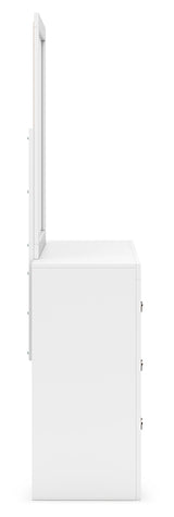 Binterglen White Dresser and Mirror from Ashley - Luna Furniture