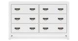 Binterglen Queen Panel Bed with Dresser in White from Ashley - Luna Furniture