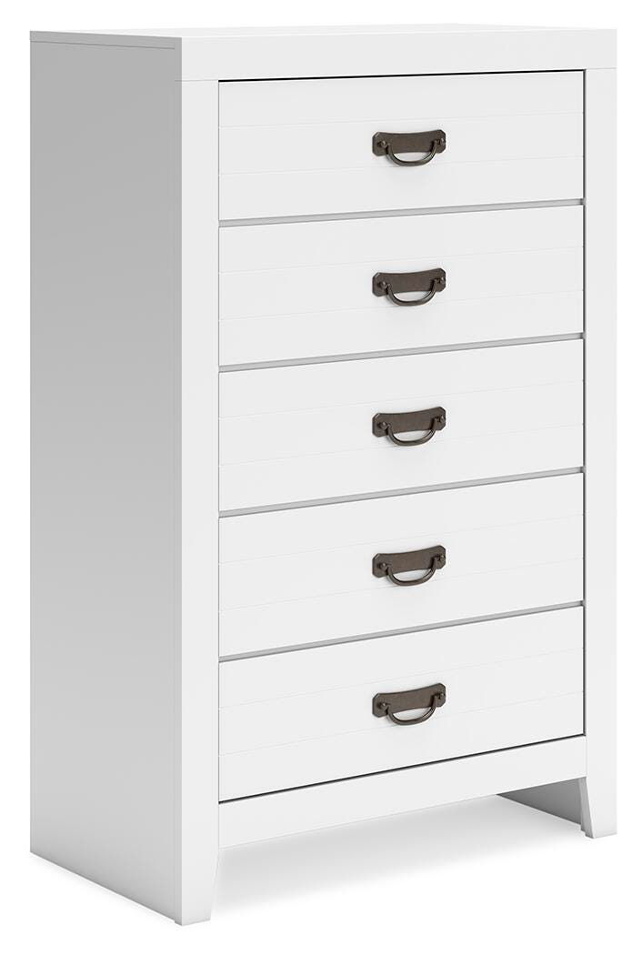 Binterglen King Panel Bed, Dresser, Chest and 2 Nightstands from Ashley - Luna Furniture
