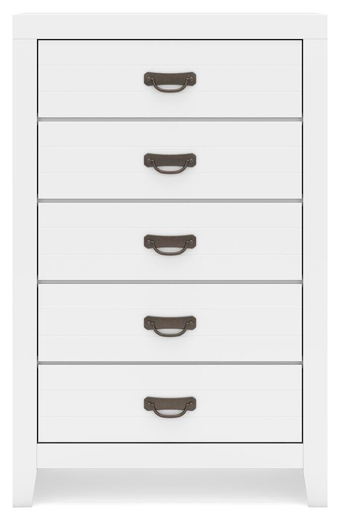 Binterglen King Panel Bed, Dresser, Chest and 2 Nightstands from Ashley - Luna Furniture