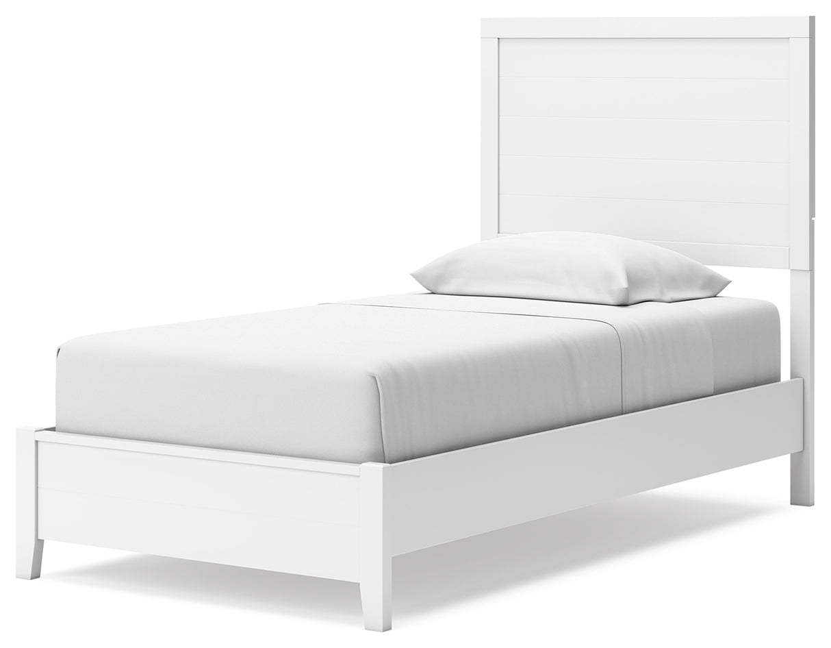 Binterglen White Twin Panel Bed from Ashley - Luna Furniture