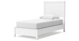 Binterglen Twin Panel Bed with Dresser and 2 Nightstands in White from Ashley Furniture - Luna Furniture
