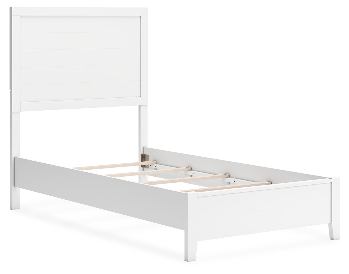 Binterglen White Twin Panel Bed from Ashley - Luna Furniture