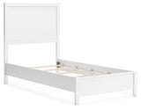 Binterglen White Twin Panel Bed from Ashley - Luna Furniture