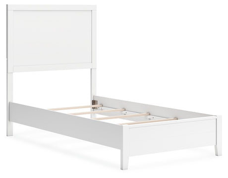 Binterglen White Twin Panel Bed from Ashley - Luna Furniture