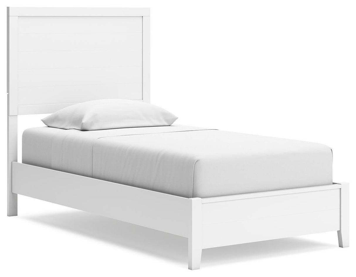 Binterglen White Twin Panel Bed from Ashley - Luna Furniture
