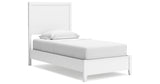 Binterglen Twin Panel Bed with Mirrored Dresser and Chest in White from Ashley Furniture - Luna Furniture