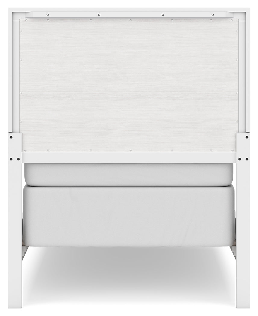 Binterglen White Twin Panel Bed from Ashley - Luna Furniture