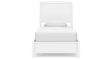 Binterglen Twin Panel Bed with Mirrored Dresser and Chest in White from Ashley Furniture - Luna Furniture