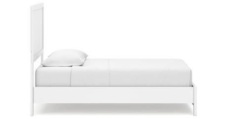 Binterglen Twin Panel Bed with Dresser and 2 Nightstands in White from Ashley - Luna Furniture