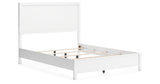 Binterglen Queen Panel Bed with Dresser in White from Ashley - Luna Furniture