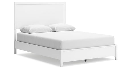 Binterglen Queen Panel Bed with Dresser and 2 Nightstands in White from Ashley - Luna Furniture