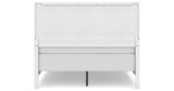 Binterglen Queen Panel Bed with 2 Nightstands in White from Ashley - Luna Furniture