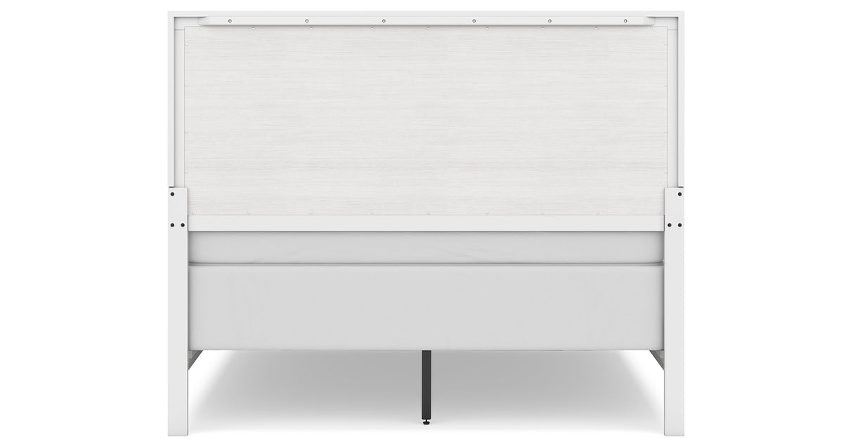 Binterglen Queen Panel Bed with Dresser and 2 Nightstands in White from Ashley Furniture - Luna Furniture