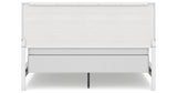 Binterglen California King Panel Bed with Mirrored Dresser, Chest and Nightstand in White from Ashley Furniture - Luna Furniture