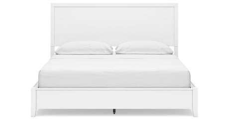 Binterglen White California King Panel Bed from Ashley Furniture - Luna Furniture