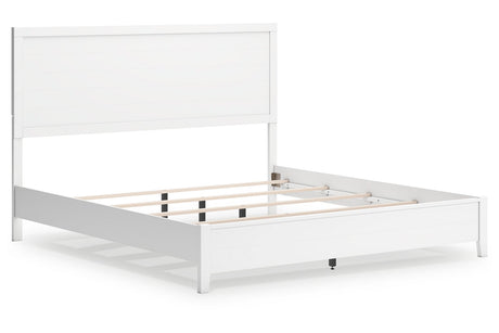 Binterglen White King Panel Bed from Ashley - Luna Furniture