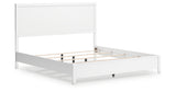 Binterglen King Panel Bed with 2 Nightstands in White from Ashley - Luna Furniture
