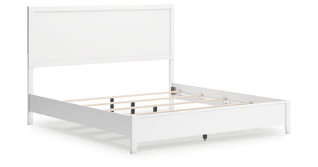 Binterglen King Panel Bed with Dresser in White from Ashley - Luna Furniture