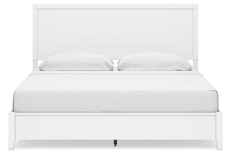 Binterglen White King Panel Bed from Ashley - Luna Furniture