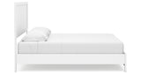 Binterglen King Panel Bed with 2 Nightstands in White from Ashley - Luna Furniture