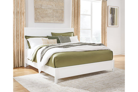 Binterglen White King Panel Bed from Ashley - Luna Furniture