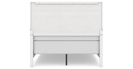 Binterglen Full Panel Bed with Mirrored Dresser and Chest in White from Ashley - Luna Furniture